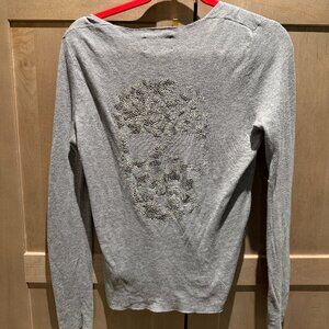 Zadig and Voltaire cotton skull sweater size small